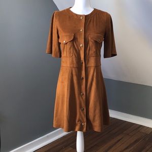 Zara faux suede dress ✨